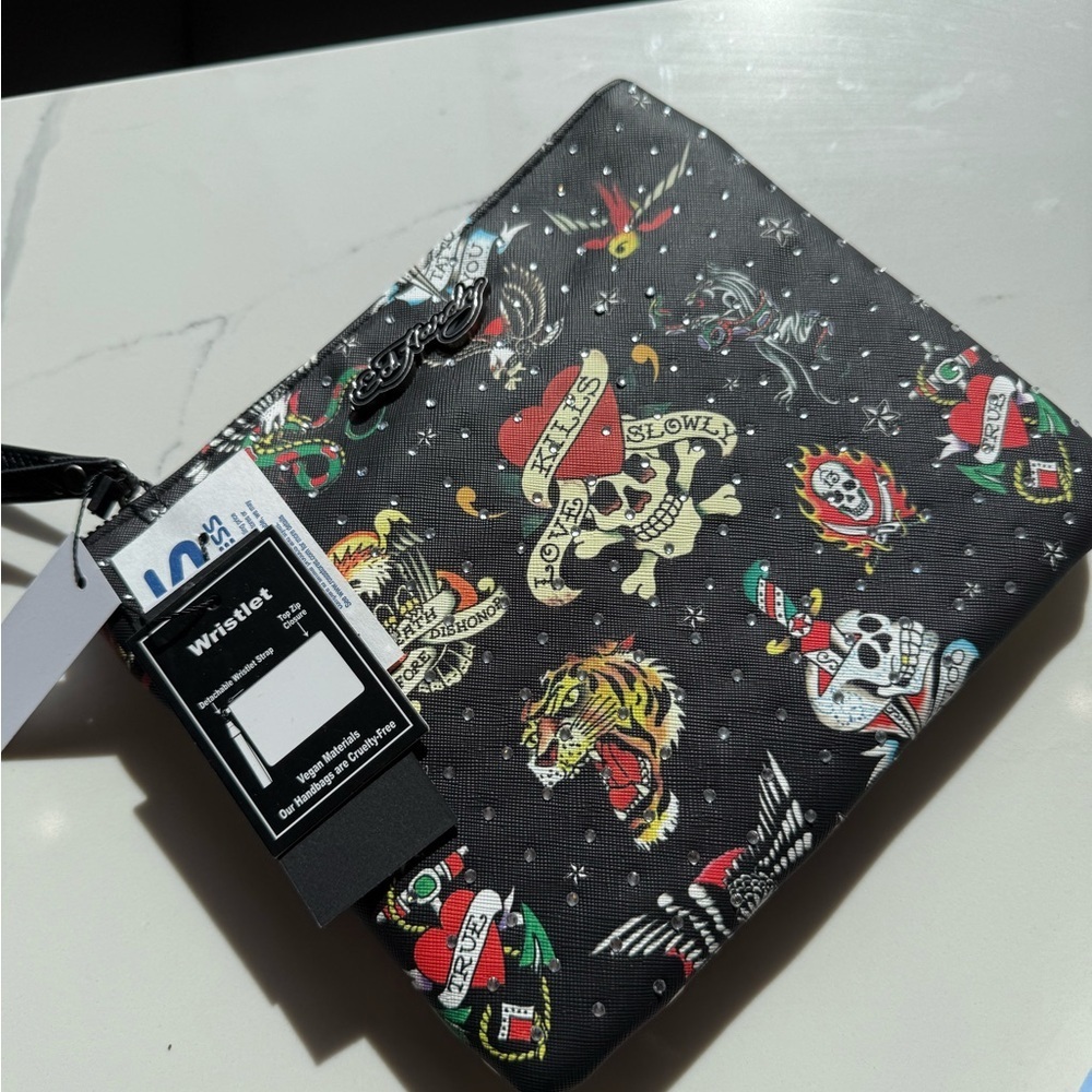 Ed Hardy Multicolor Tattoo Design Wristlet